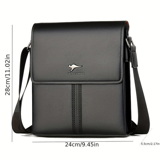 Men's Fashion Business Crossbody Bag Simple Large Capacity Shoulder Bag