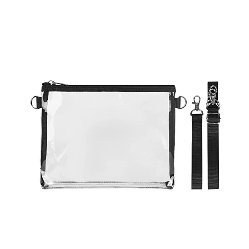 Transparent Waterproof PVC Portable Commuting Messenger Bag For Work Concert Sports