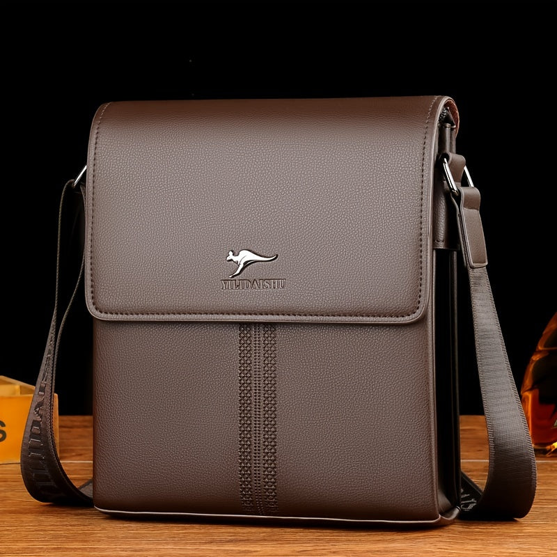 Men's Fashion Business Crossbody Bag Simple Large Capacity Shoulder Bag